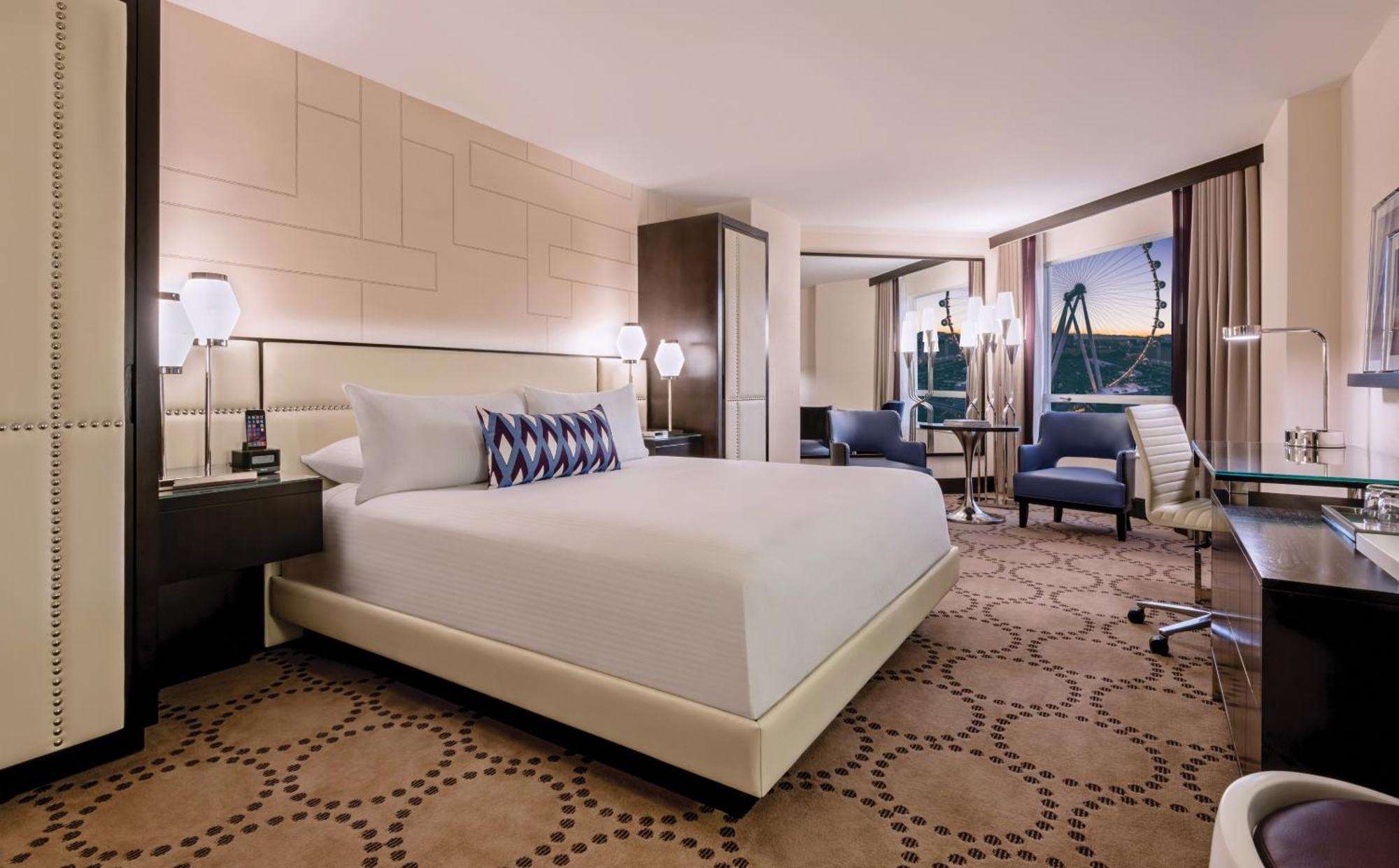 Quarto Deluxe Valley com Cama King-size e Vista da Atração
