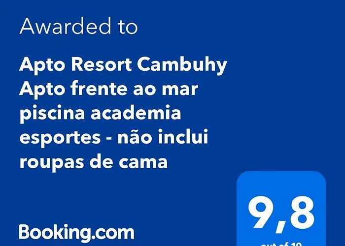 Apto Resort Cambuhy frente Mar Piscina Academia