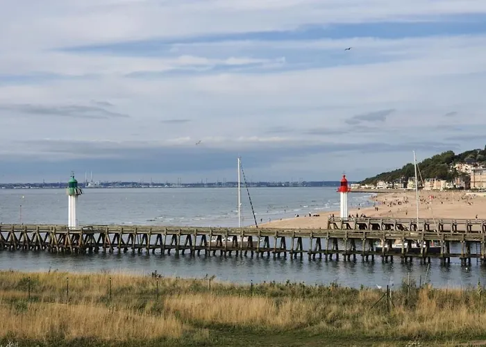 Le Cocooning-Studio Deauville Marina Avec Terrasse Vue Mer Et Plage