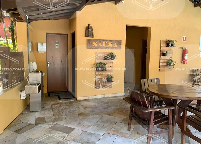 Flat Perfeito Flat Amarilis em Riviera São Lourenço com café da manhã e enxoval completo toalhas praia e piscina com trocas