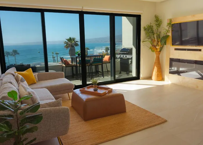 Luxury, Ocean View, Pool, Jacuzzi, Valle De Guadalupe, Los Portales De Garcia, Splash, Encanto Restaurants, Surf Breaks In Primo Tapia, Rosarito