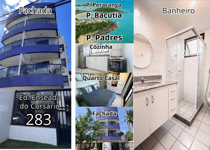 Dois quartos com ar a 190 m de praia Paradisíaca
