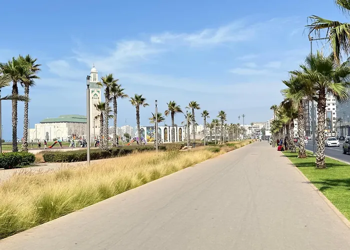 Cosy Ensoleille 2Ch Proche De Mosquee Hassan II Et Corniche