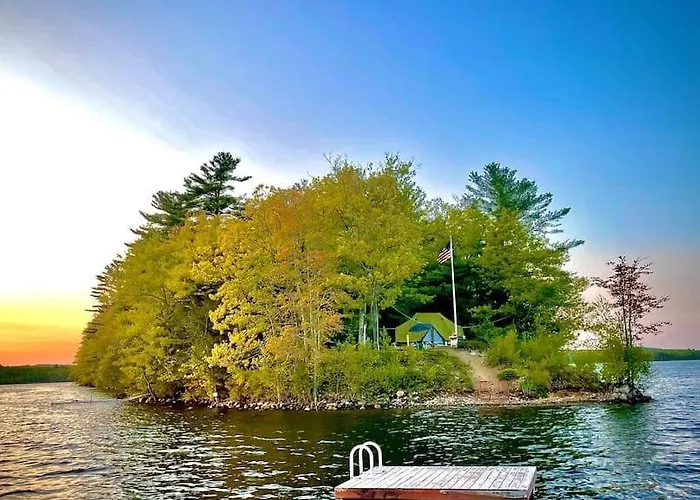 Island Tent Overlook In Maine