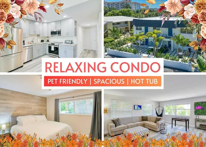 Pet Friendly Beach Condo With Hot Tub And Firepit