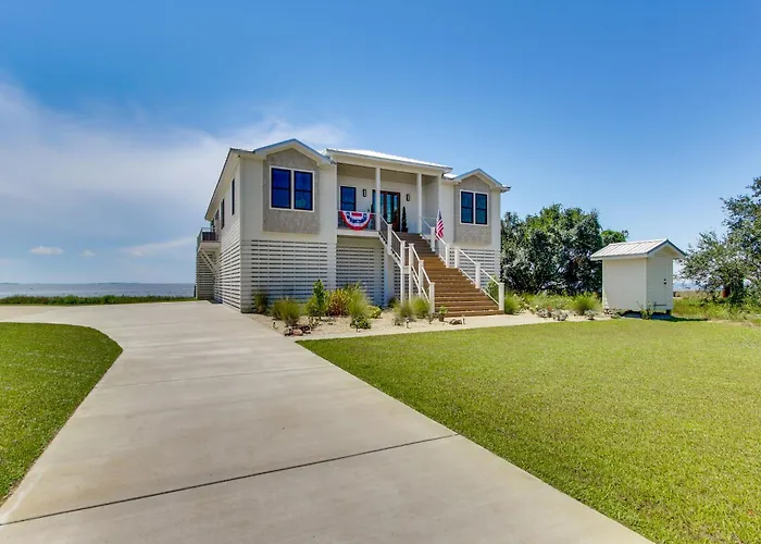Luxury Beachfront Living! Epic Ocean Springs Home