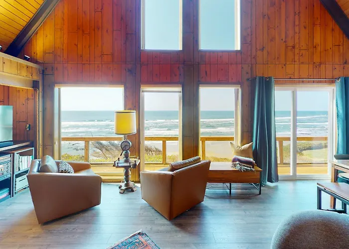 Ocean Front A Frame With Spectacular Views! Dog Friendly! Fireplace!