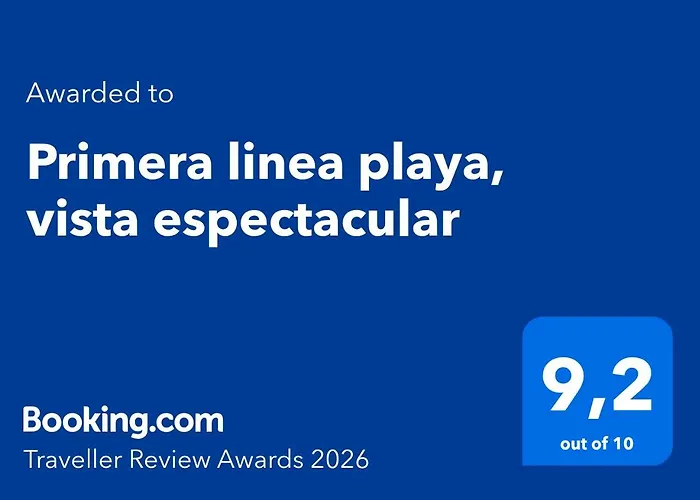 Primera linea playa, vista espectacular