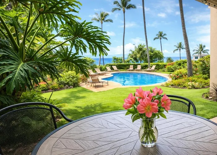 Hale Ono Loa Ocean View 1 Bedroom Views To Blackrock Peaceful Private Complimentary Car With 6 Nights Hol-102 By Kbm
