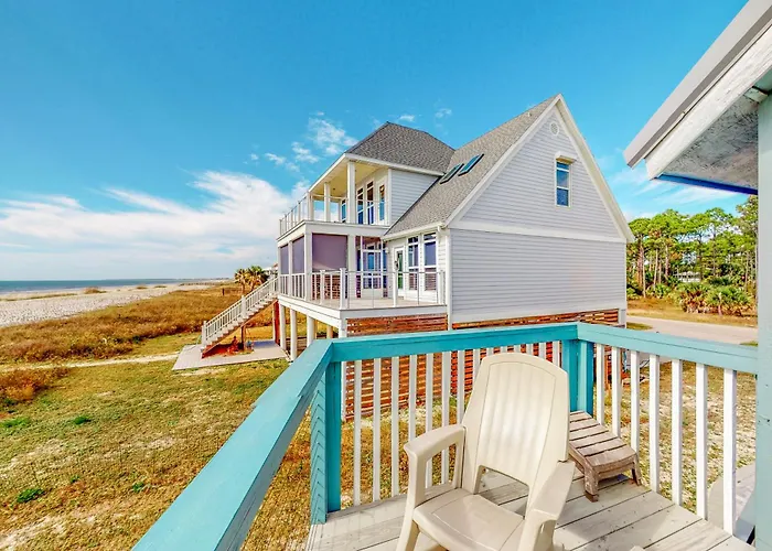 Gulf-Front Home With Wifi Private Beach Boardwalk & Views - Dog-Friendly