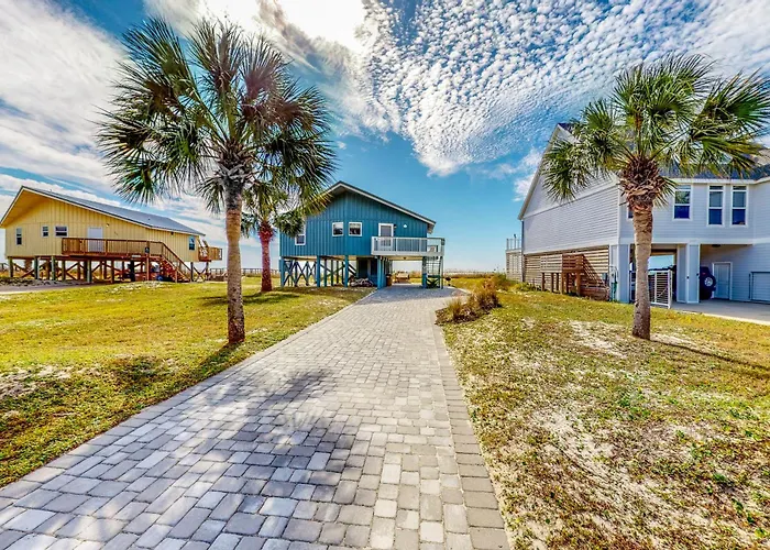 Gulf-Front Home With Wifi Private Beach Boardwalk & Views - Dog-Friendly