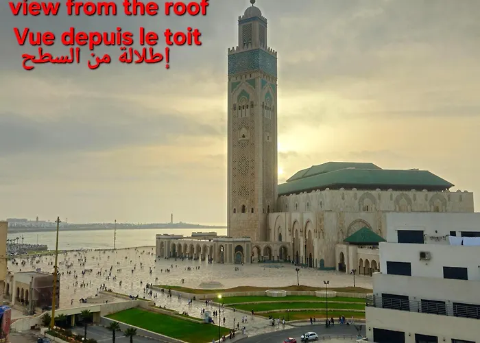 luxury apartment of 80m2 opposite HASSAN 2 MOSQU&SEA , near downtwn from family , INTERDIT COUPLES ARAABIC NON MARIÈ, FORBIDDEN UNMARRIED ARAABIC COUPLES , basement car park FREE